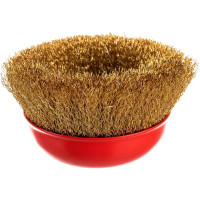 Щетка чашечная (125 мм; М14; латунированная волнистая 0.35 мм) для УШМ Elitech 1820.074100