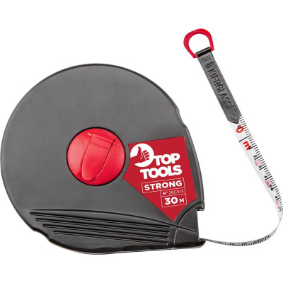 Лента измерительная, стекловолокно, 30 м Top Tools 28C513