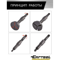 Цанговый съемник подшипников Car-tool CT-B2115