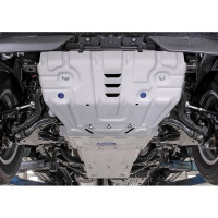 Защита радиатора, картера, КПП и РК Rival для Lexus GX 460, алюминий, 4 мм K333.9516.1