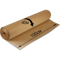 Крафт-бумага в рулоне, 1000 мм х 40 м, плотность 78 г/м2, BRAUBERG 440148