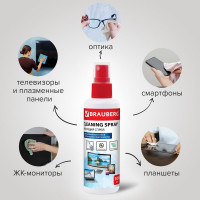 Чистящий набор салфетки для экранов мониторов + спрей BRAUBERG 510341
