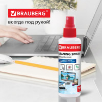 Чистящий набор салфетки для экранов мониторов + спрей BRAUBERG 510341