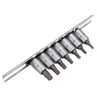 Набор головок TS10-TS40 1/4", на планке, 7 шт. FORCE 20711