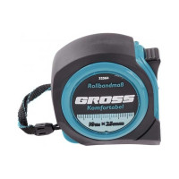Рулетка Komfortabel, 10 м х 25 мм обрезиненный корпус GROSS 32564