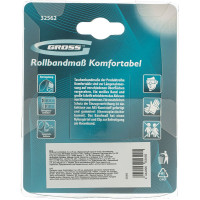 Рулетка Komfortabel, 5 м х 25 мм обрезиненный корпус GROSS 32562