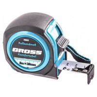 Рулетка Komfortabel, 5 м х 25 мм обрезиненный корпус GROSS 32562