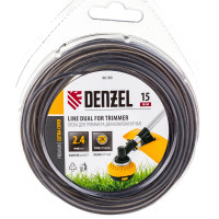 Леска двухкомпонентная для триммера, круглая DENZEL 96180