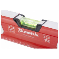 Алюминиевый магнитный фрезерованный уровень MATRIX 3 глазка, 600 мм 34731