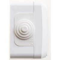 Выключатель 1-клавишный Systeme Electric (Schneider Electric) Этюд, 10 А, IP44, белый BA10-041B