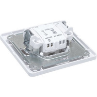 Одноклавишный выключатель Systeme Electric СП Glossa 10А IP20 10AX в сборе, белый GSL000112