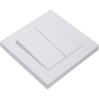 Выключатель 2-клавишный Systeme Electric (Schneider Electric) ATLAS DESIGN, сх.5, 10 АХ, в сборе, белый, арт. ATN000152