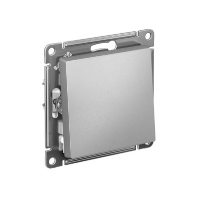 Одноклавишный механизм выключателя Systeme Electric ATLAS DESIGN сх.1 10АХ алюминий ATN000311