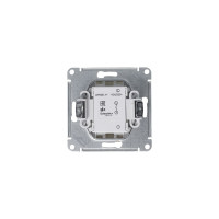 Одноклавишный механизм выключателя Systeme Electric ATLAS DESIGN сх.1 10АХ алюминий ATN000311