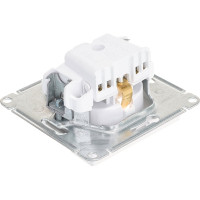 Механизм розетки Systeme Electric 1-м СП ATLAS DESIGN с заземлением 16А жемчуг ATN000443