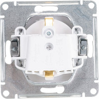 Механизм розетки Systeme Electric 1-м СП ATLAS DESIGN с заземлением 16А жемчуг ATN000443