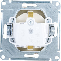 Механизм розетки Systeme Electric 1-м СП ATLAS DESIGN с заземлением, защитные шторки 16А алюминий ATN000345