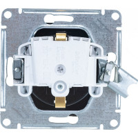 Механизм розетки Systeme Electric 1-м СП ATLAS DESIGN с заземлением 16А мокко ATN000643
