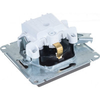 Механизм розетки Systeme Electric 1-м СП ATLAS DESIGN с заземлением 16А мокко ATN000643