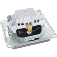 Механизм розетки 1-м Systeme Electric (Schneider Electric) ATLAS DESIGN с заземлением, защитные шторки, 16 А, мокко, арт. ATN000645