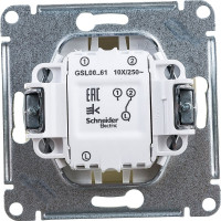 1-клавишный механизм переключателя Systeme Electric СП Glossa сх. 6 10AX бежевый GSL000261
