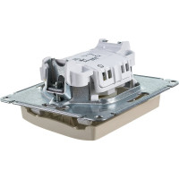 1-клавишный механизм переключателя Systeme Electric СП Glossa сх. 6 10AX бежевый GSL000261