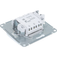 2-клавишный механизм переключателя Systeme Electric СП Glossa сх.6 10AX белый GSL000165