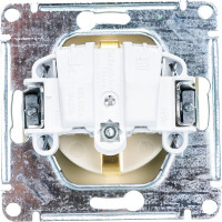 Механизм розетки 1-м СП Systeme Electric (Schneider Electric) Glossa, 16 А, с заземлением, бежевый, арт. GSL000243