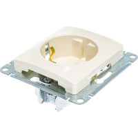 Механизм розетки 1-м СП Systeme Electric (Schneider Electric) Glossa, 16 А, с заземлением, бежевый, арт. GSL000243
