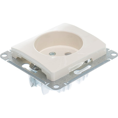 Механизм розетки Systeme Electric 1-м СП Glossa 16А IP20 без заземления, бежевый GSL000241