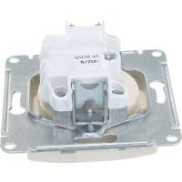 Механизм розетки Systeme Electric 1-м СП Glossa 16А IP20 без заземления, бежевый GSL000241