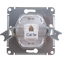 Механизм компьютерной розетки 1-м Systeme Electric (Schneider Electric) Glossa, RJ45, бежевый, арт. GSL000281K