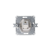Механизм компьютерной розетки Systeme Electric ATLAS DESIGN RJ45 алюминий ATN000383