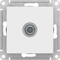 Механизм розетки TV Systeme Electric ATLAS DESIGN проходной 4DB белый ATN000192