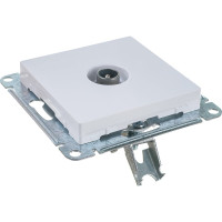 Механизм розетки TV Systeme Electric ATLAS DESIGN проходной 4DB белый ATN000192
