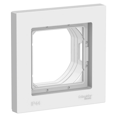 Рамка Systeme Electric 1-м ATLAS DESIGN AQUA IP44 белая ATN440101