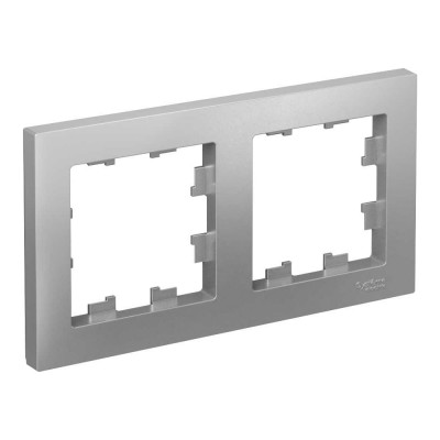 Рамка Systeme Electric 2-м ATLAS DESIGN универс. алюминий ATN000302