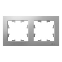 Рамка Systeme Electric 2-м ATLAS DESIGN универс. алюминий ATN000302