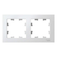 Рамка Systeme Electric 2-м ATLAS DESIGN универс. белая ATN000102