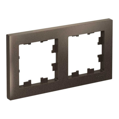 Рамка Systeme Electric (Schneider Electric) 2-постовая AtlasDesign, универсальная, мокко ATN000602