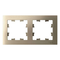 Рамка Systeme Electric 2-м ATLAS DESIGN универс. шампань ATN000502