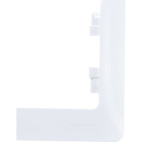 Горизонтальная рамка Systeme Electric 2-м Glossa белая GSL000102