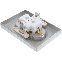 Двухместная розетка Systeme Electric ATLAS DESIGN с заземлением 16А в сборе алюминий ATN000324