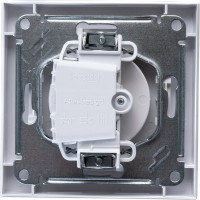 Розетка Systeme Electric ATLAS DESIGN без заземления 16А в сборе белая ATN000140