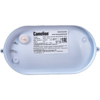 Светильник Camelion НБП 04-60-001 1402S C01, до 130 оС, овал, УХЛ1, "Открытый", 230В, 60Вт 13654