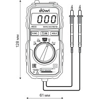 Цифровой мультиметр со светодиодным фонариком duwi M8232 PROFI 26045 5