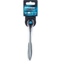 Ключ трещоточный, 120 зубьев 1/4" GROSS 14135
