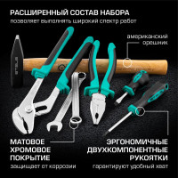 Набор инструментов 76 шт, 12-гранные головки STELS 14116