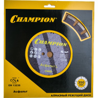 Диск алмазный 350х25,4х10 мм CHAMPION L Асфальт Asphafight C1630