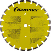 Диск алмазный 400х25,4х10 мм CHAMPION ST Асфальт Asphafight C1623